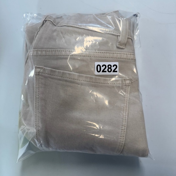 MNG Jeans Womens 2 Ivory Sienna Flare Mid Rise Raw Hem - Picture 14 of 14